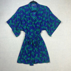 Vintage Lily Of France Robe Kimono Intimates Size M/L Floral Print